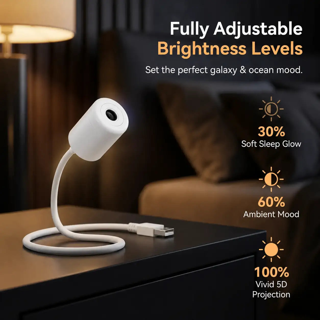 Comauo® Night Light Projector - Smart Holographic Star Projector